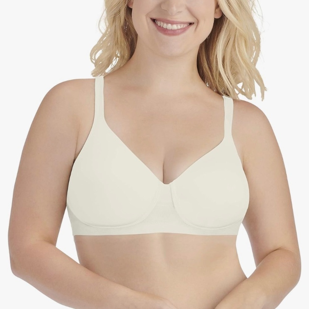 VANITY FAIR BREATHABLE LUXE FULL FIGURE BRA - COCONUT SIZE 44DD (NEW WITH TAGS)